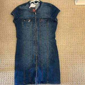 Cute denim dress by Guess.